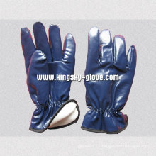 Nitrile Laminated Full Acrylic Pile Winter Glove-5403. Bl